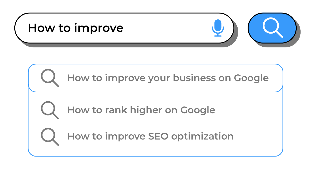 Businesses rank higher on Google by focusing on SEO, local optimization, and answering the questions people are already searching for.